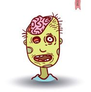 zombie cartoon character vector illustration N48