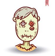 zombie cartoon character vector illustration N49