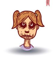 zombie cartoon character vector illustration N50