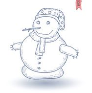 Snowman Vector Illustration N23