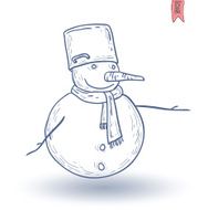 Snowman Vector Illustration N24