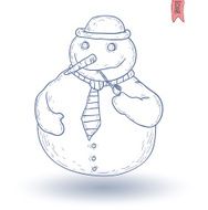 Snowman Vector Illustration N26