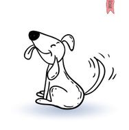 dog icon - illustration N83