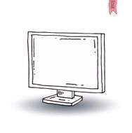 vintage tv vector illustration N34