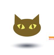 cat icon vector illustration N44