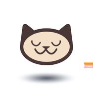 cat icon vector illustration N45