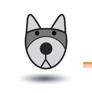 dog icon - illustration N84
