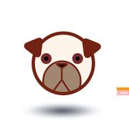dog icon - illustration N87