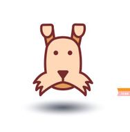 dog icon - illustration N90