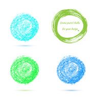 design elements pastel chalks N13