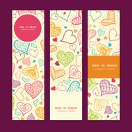 Vector doodle hearts heart silhouette pattern frame N23