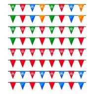 Colorful Christmas garlands with flags for use as brushes N2