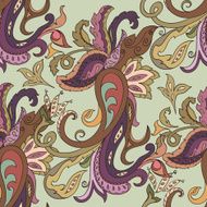 Hand-drawnpaisley pattern Abstract background