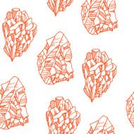 Seamless vector pattern with crystals N8