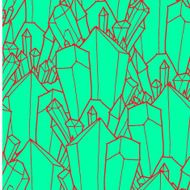 Seamless vector pattern with crystals N9