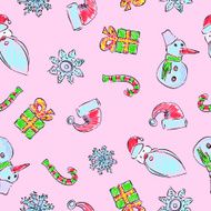 Christmas seamless pattern N49