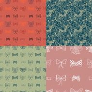 Set of bows hand drawn N14