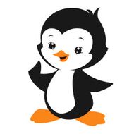 Cartoon penguin N135