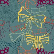 Set of bows hand drawn N18
