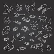 Halloween doodle Vector illustration