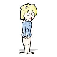 embarrassed woman cartoon N3