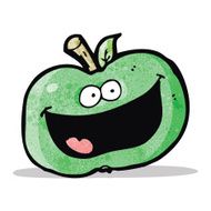 funny cartoon apple N3