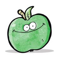 funny cartoon apple N4