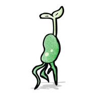 cartoon sprouting seedling N3