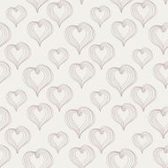 Seamless pattern with Abstract Hearts on a light background