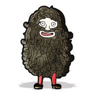 cartoon bearded man N90