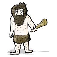 cartoon cave man N17