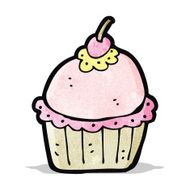 cartoon cupcake N237