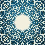 Mosaic ornamental lace frame abstract background N6