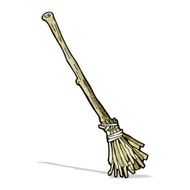 cartoon witch's broom N7