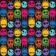 Cute monsters seamless pattern N4