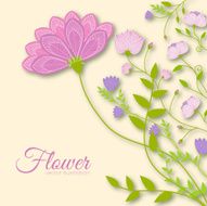 flower background concept of retro style color N5