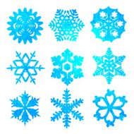 watercolor snowflakes N7