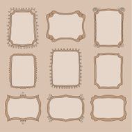 Cute doodle frames N8
