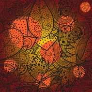 Seamless wave hand-drawn pattern N63