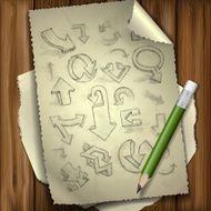 Set Of Hand Drawn Doodle Arrows N2