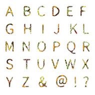 Colorful children alphabet with different cartoon pattern N8