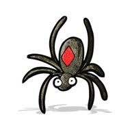 Black Widow Spider Cartoon N3