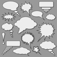 Speech bubbles set N5