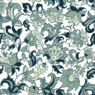 ethnic flowers seamless vector N4