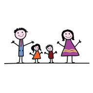 family cartoon color vector N2