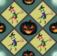 Seamless Halloween pattern N5