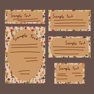 Templates of card and letter N4