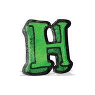 Cartoon Letter H N27