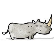 cartoon rhinoceros N8