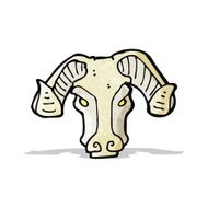 cartoon ram&#039;s head N2